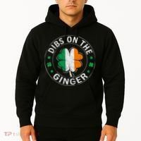 Funny Dibs On The Ginger St Patricks Day Shamrock Hoodie thumb 2