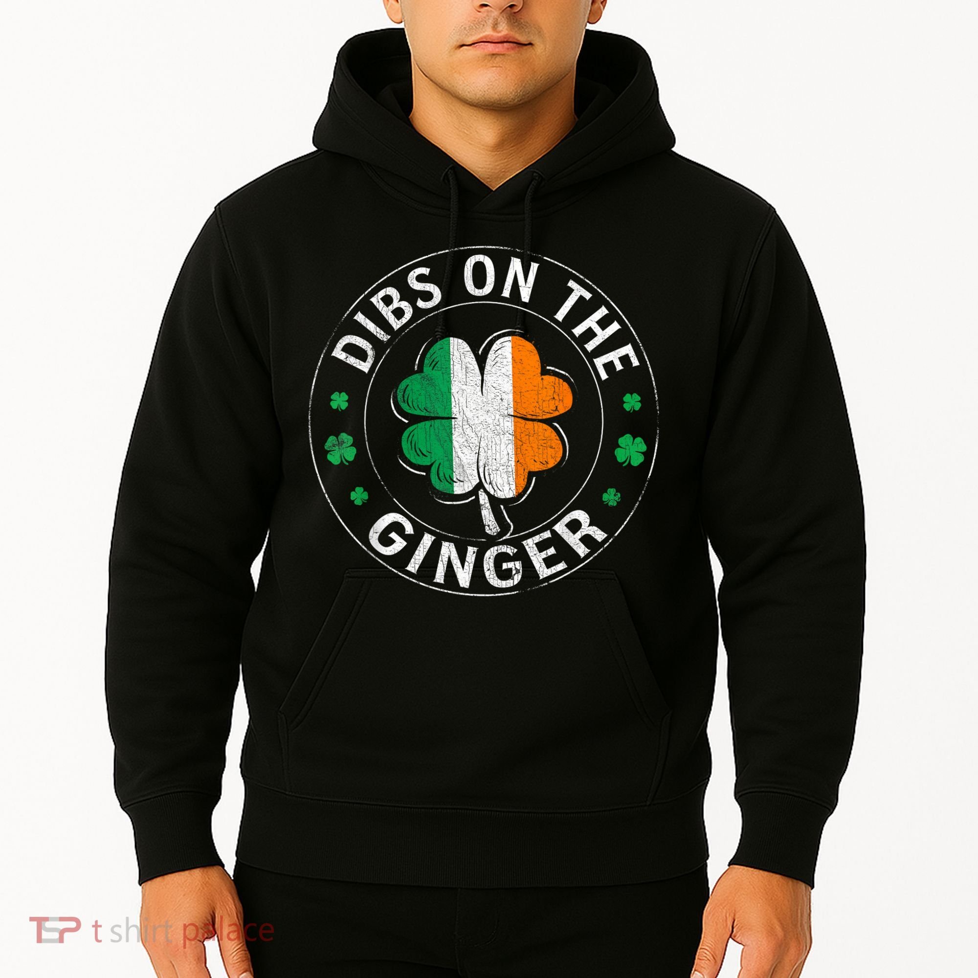Funny Dibs On The Ginger St Patricks Day Shamrock Hoodie
