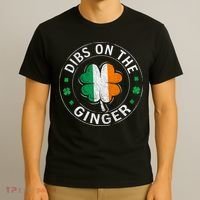 Funny Dibs On The Ginger St Patricks Day Shamrock T-Shirt thumb 3