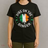 Funny Dibs On The Ginger St Patricks Day Shamrock T-Shirt thumb 4