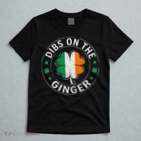 Funny Dibs On The Ginger St Patricks Day Shamrock T-Shirt thumb 5