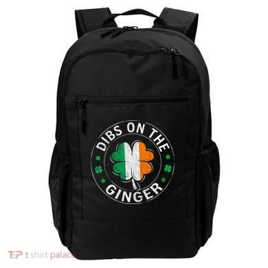 Funny Dibs On The Ginger St Patricks Day Shamrock Backpack