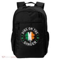 Funny Dibs On The Ginger St Patricks Day Shamrock Backpack thumb 0