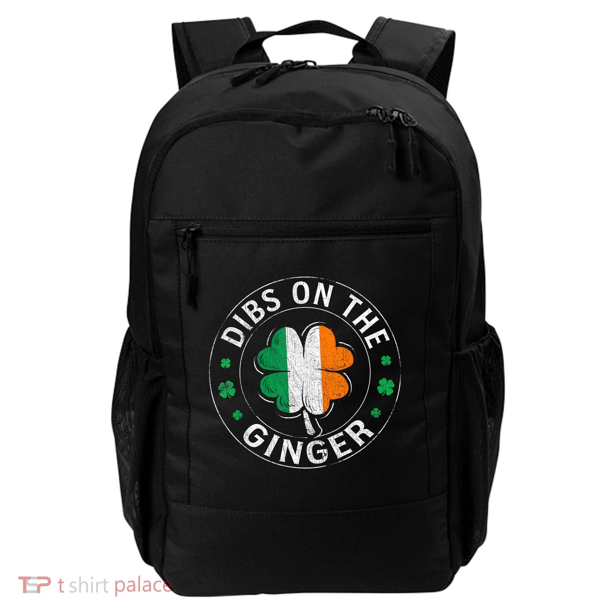 Funny Dibs On The Ginger St Patricks Day Shamrock Backpack
