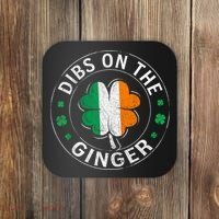Funny Dibs On The Ginger St Patricks Day Shamrock Coaster thumb 0
