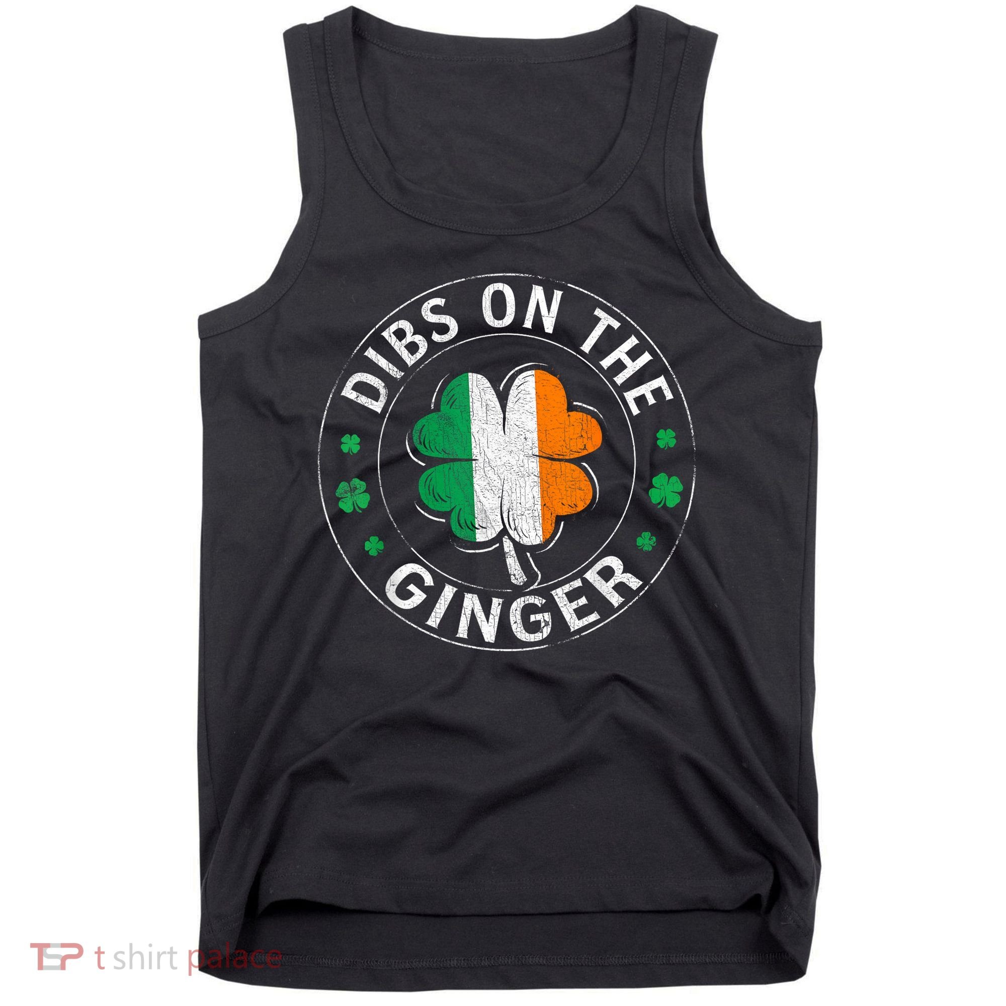 Funny Dibs On The Ginger St Patricks Day Shamrock Tank Top