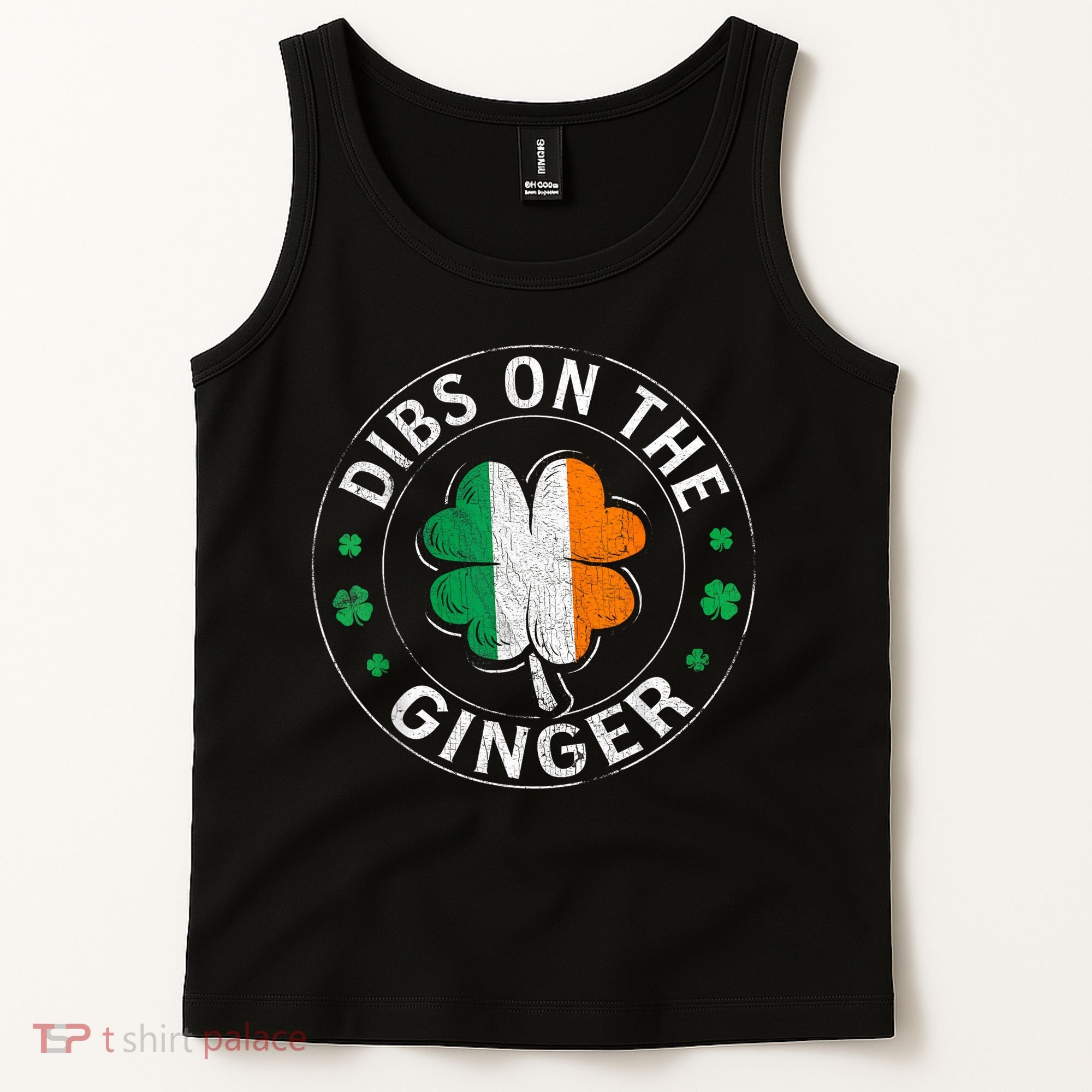 Funny Dibs On The Ginger St Patricks Day Shamrock Tank Top