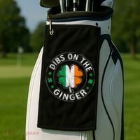 Funny Dibs On The Ginger St Patricks Day Shamrock Golf Towel thumb 2