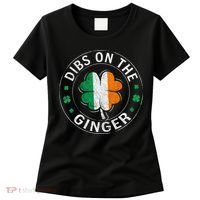 Funny Dibs On The Ginger St Patricks Day Shamrock Women's T-Shirt thumb 0