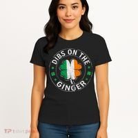 Funny Dibs On The Ginger St Patricks Day Shamrock Women's T-Shirt thumb 4