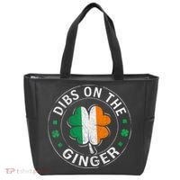 Funny Dibs On The Ginger St Patricks Day Shamrock Tote Bag thumb 0
