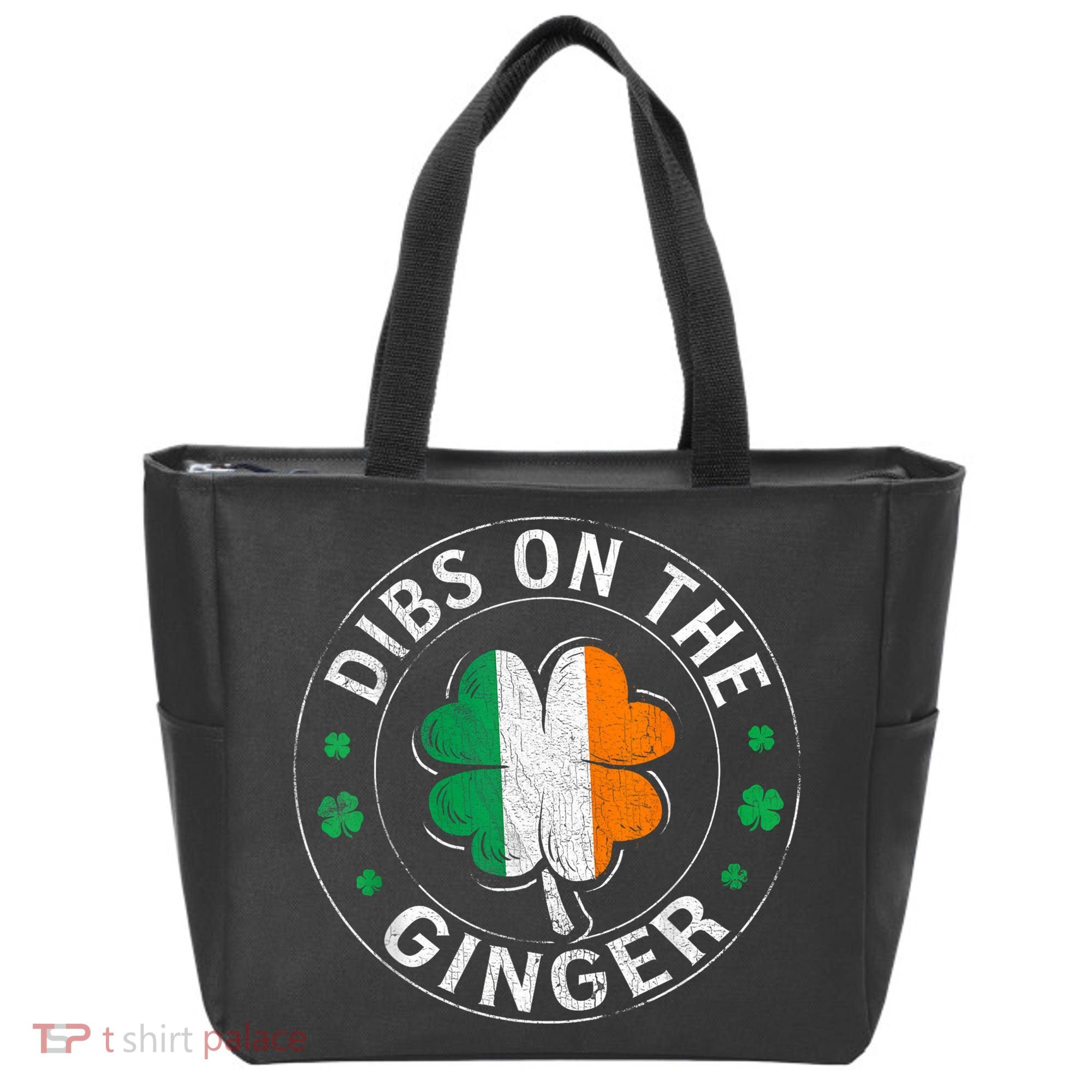 Funny Dibs On The Ginger St Patricks Day Shamrock Tote Bag