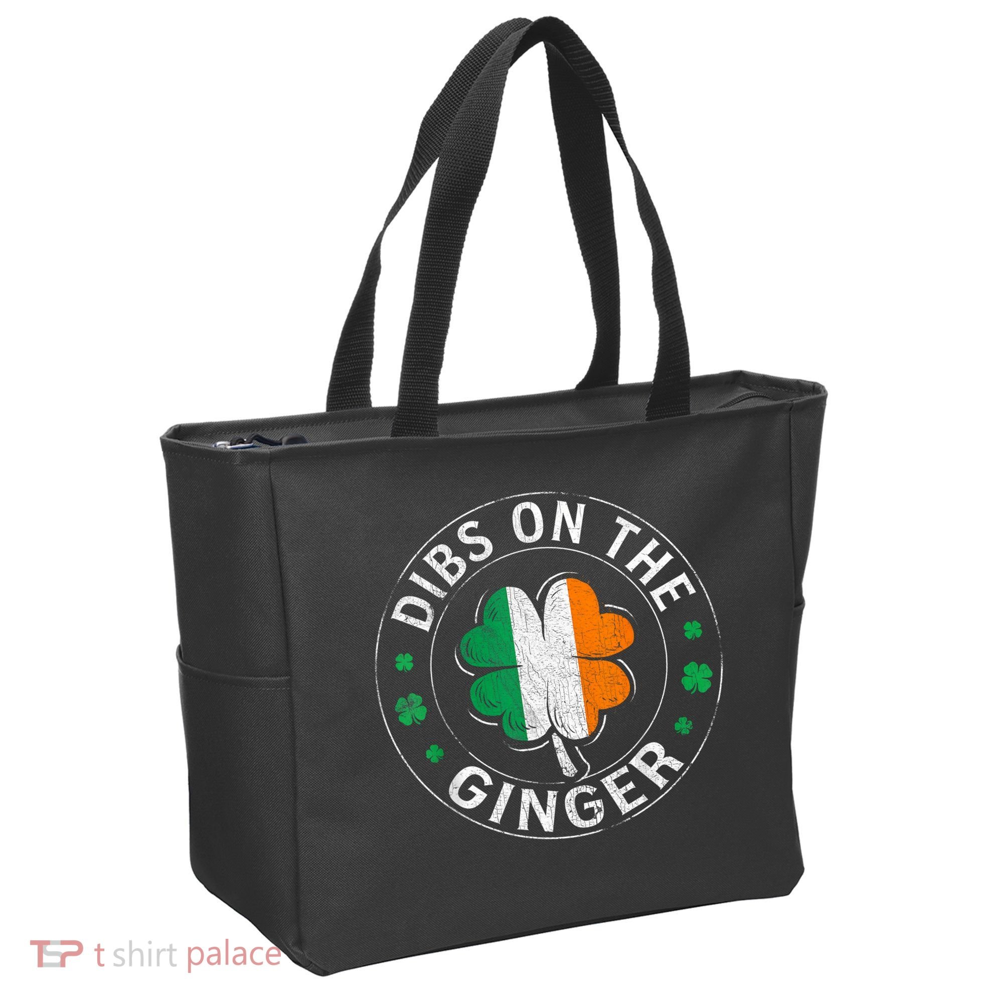 Funny Dibs On The Ginger St Patricks Day Shamrock Tote Bag
