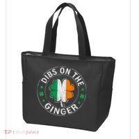 Funny Dibs On The Ginger St Patricks Day Shamrock Tote Bag thumb 3