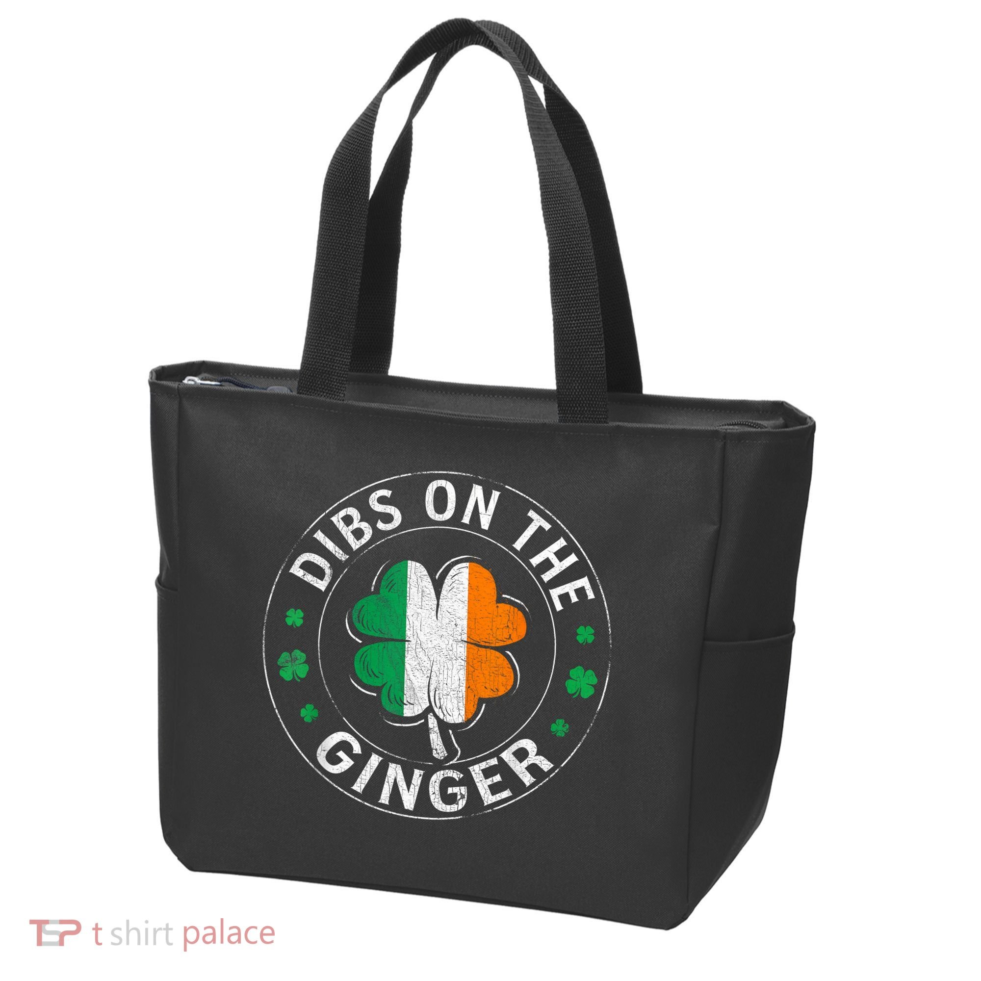 Funny Dibs On The Ginger St Patricks Day Shamrock Tote Bag
