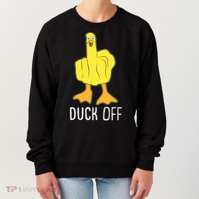 Funny Duck Off Middle Finger Women's Sweatshirt