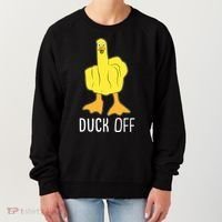 Funny Duck Off Middle Finger Women's Sweatshirt thumb 0
