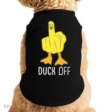 Funny Duck Off Middle Finger Doggie Tank