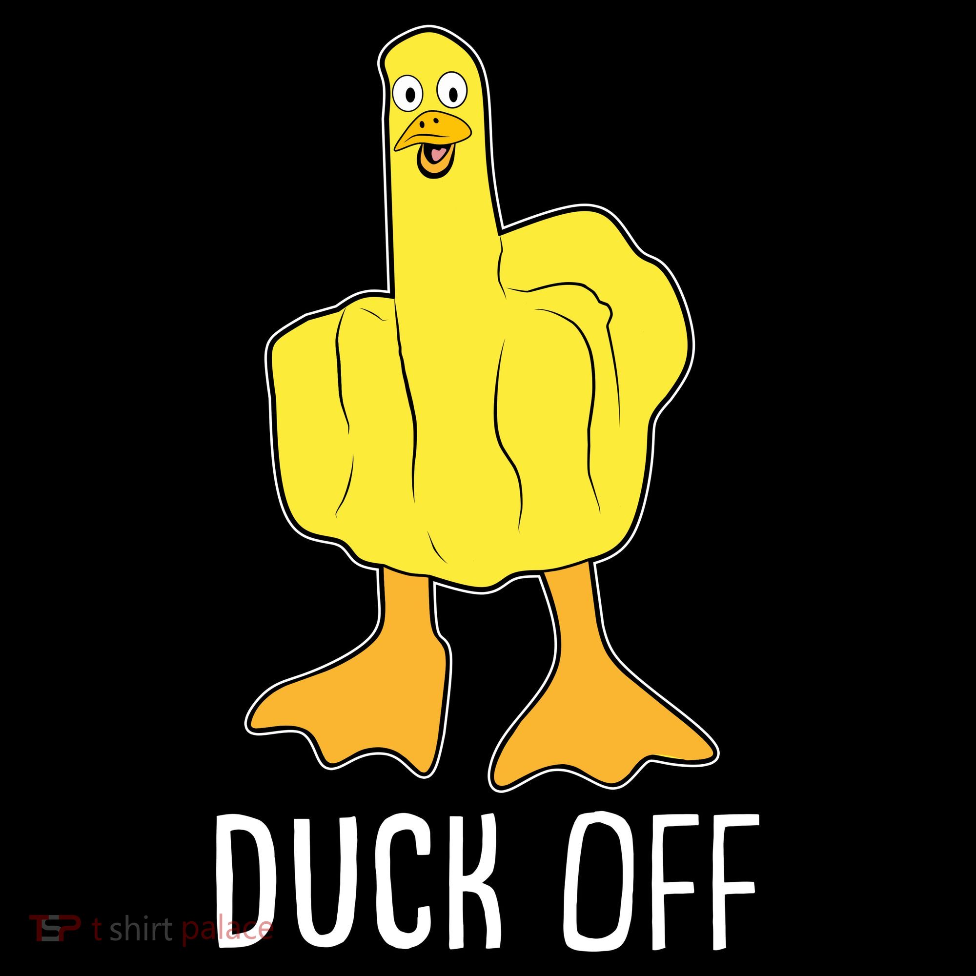 Funny Duck Off Middle Finger Doggie Tank