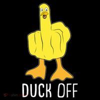 Funny Duck Off Middle Finger Backpack thumb 2