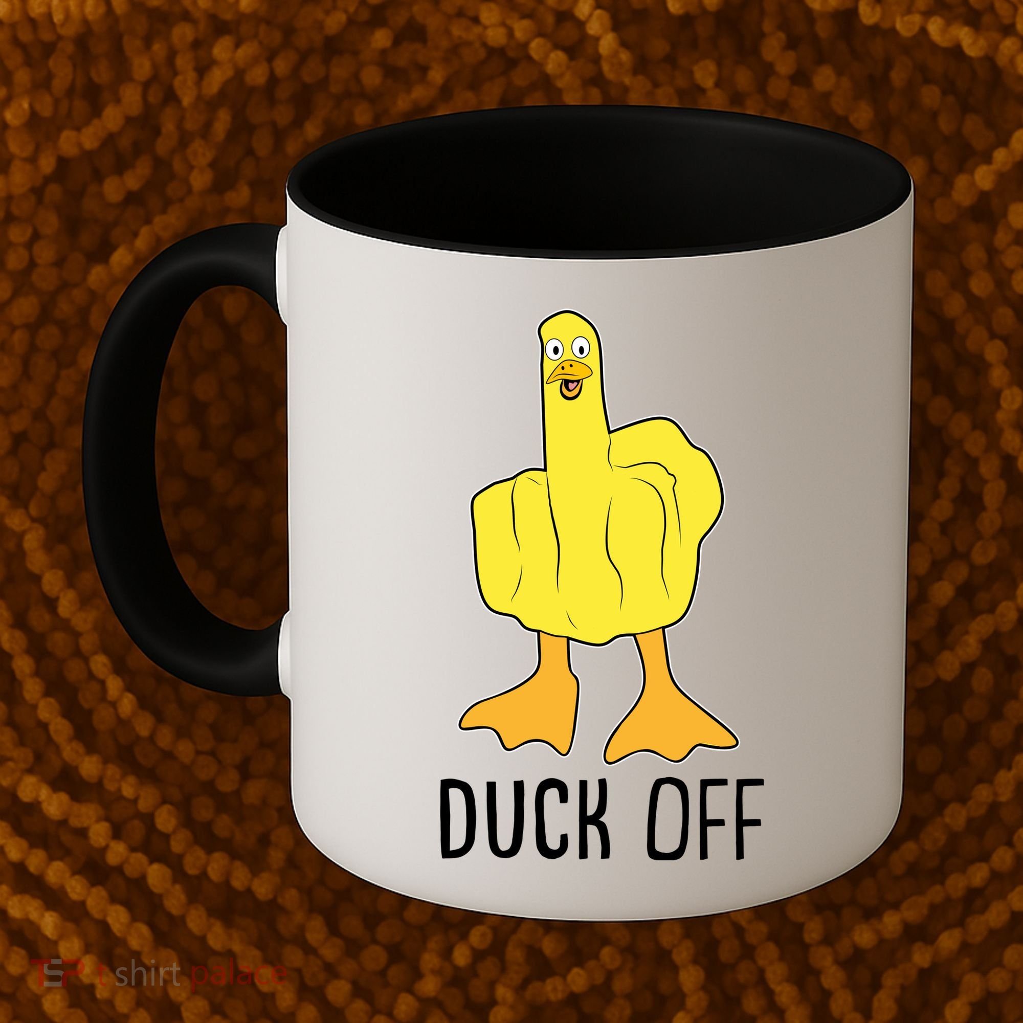 Funny Duck Off Middle Finger Coffee Mug