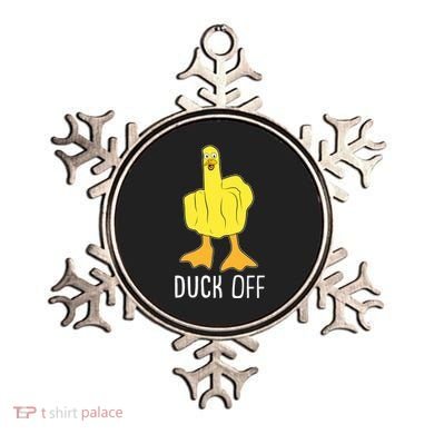 Funny Duck Off Middle Finger Ornament
