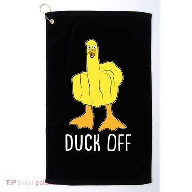 Funny Duck Off Middle Finger Golf Towel