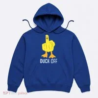 Funny Duck Off Middle Finger Hoodie thumb 0