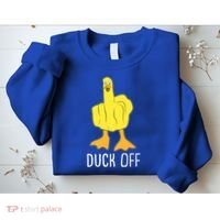 Funny Duck Off Middle Finger Sweatshirt thumb 2