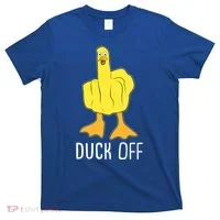 Funny Duck Off Middle Finger T-Shirt thumb 0