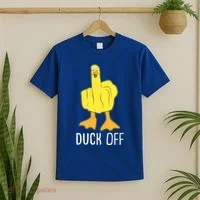 Funny Duck Off Middle Finger T-Shirt thumb 2