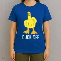 Funny Duck Off Middle Finger T-Shirt thumb 4