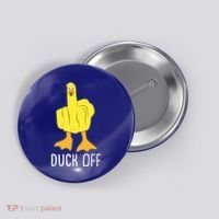 Funny Duck Off Middle Finger Button thumb 0