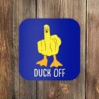 Funny Duck Off Middle Finger Coaster thumb 0