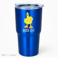 Funny Duck Off Middle Finger Tumbler thumb 0