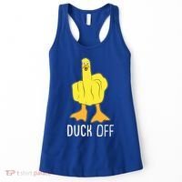 Funny Duck Off Middle Finger Women's Tank Top thumb 0