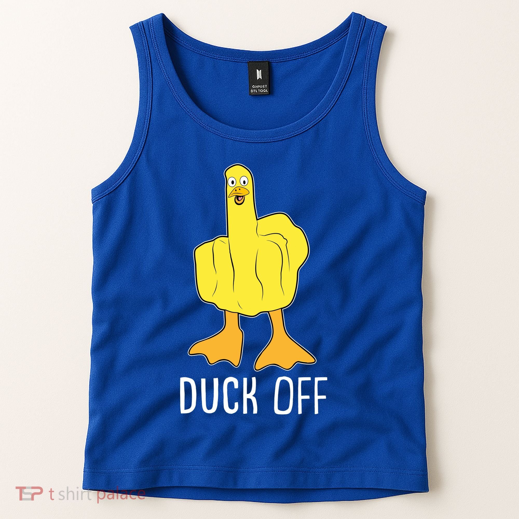 Funny Duck Off Middle Finger Tank Top