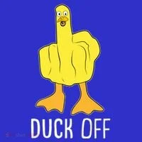 Funny Duck Off Middle Finger Tank Top thumb 6