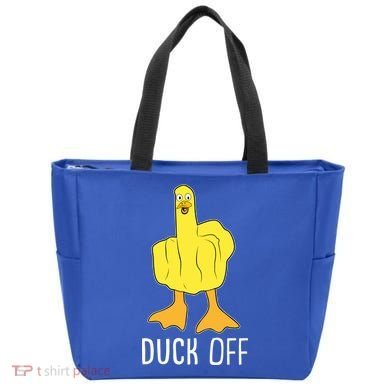 Funny Duck Off Middle Finger Tote Bag