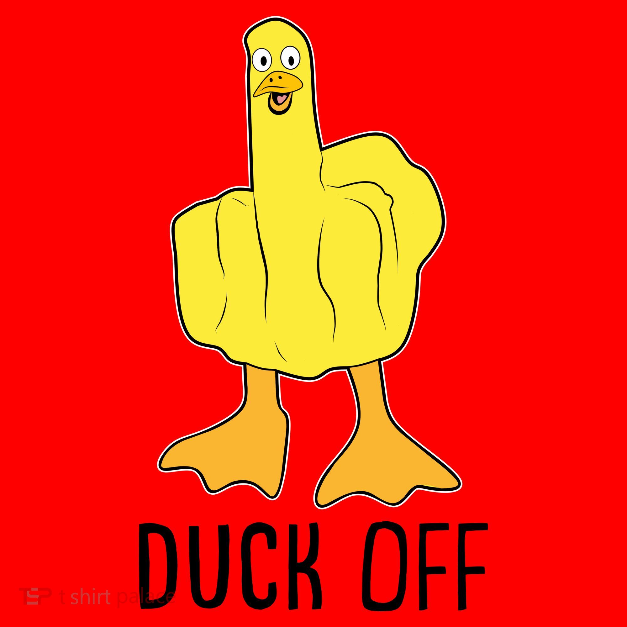 Funny Duck Off Middle Finger Santa Hat