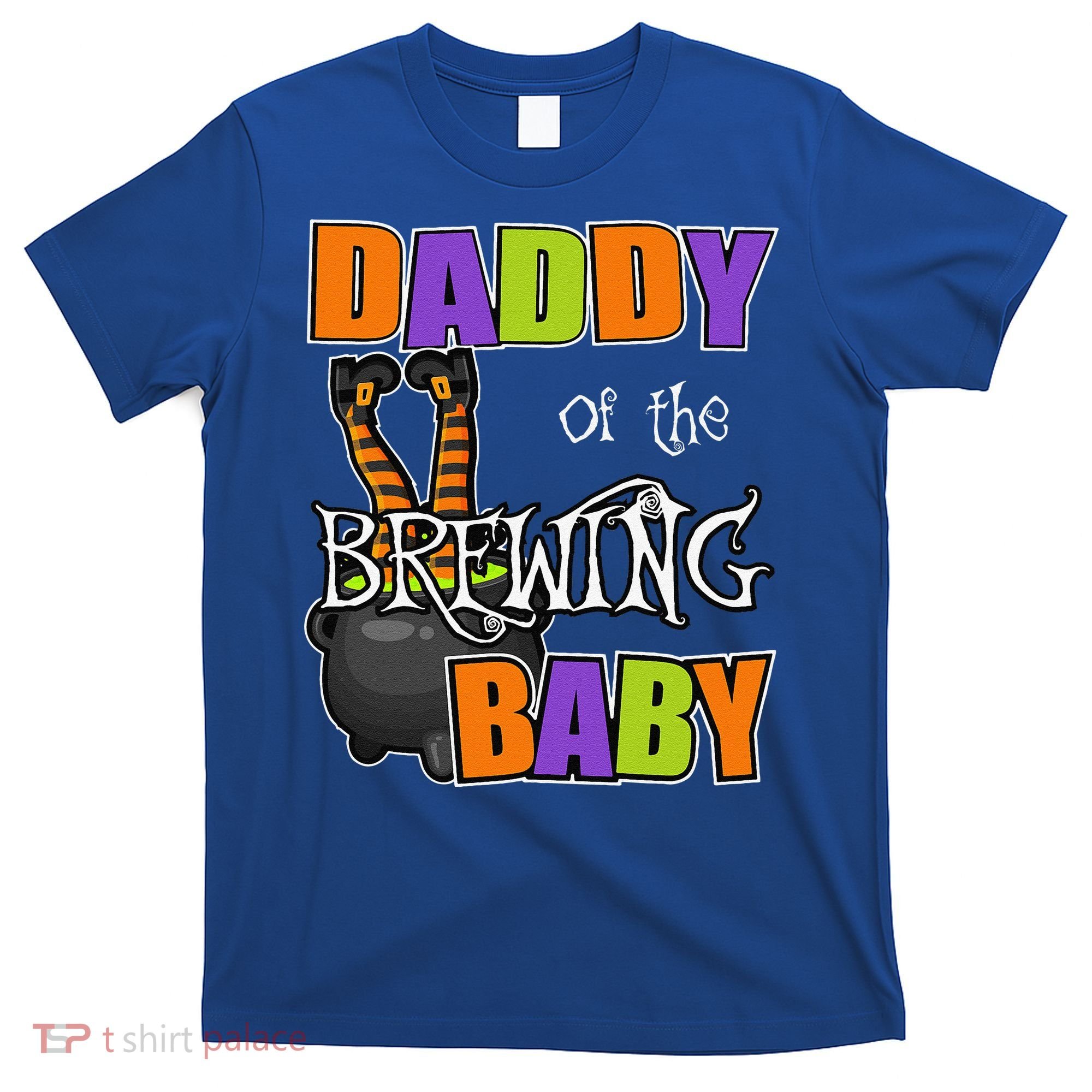 Funny Daddy Of Brewing Baby Halloween Theme Baby Shower Spooky T-Shirt