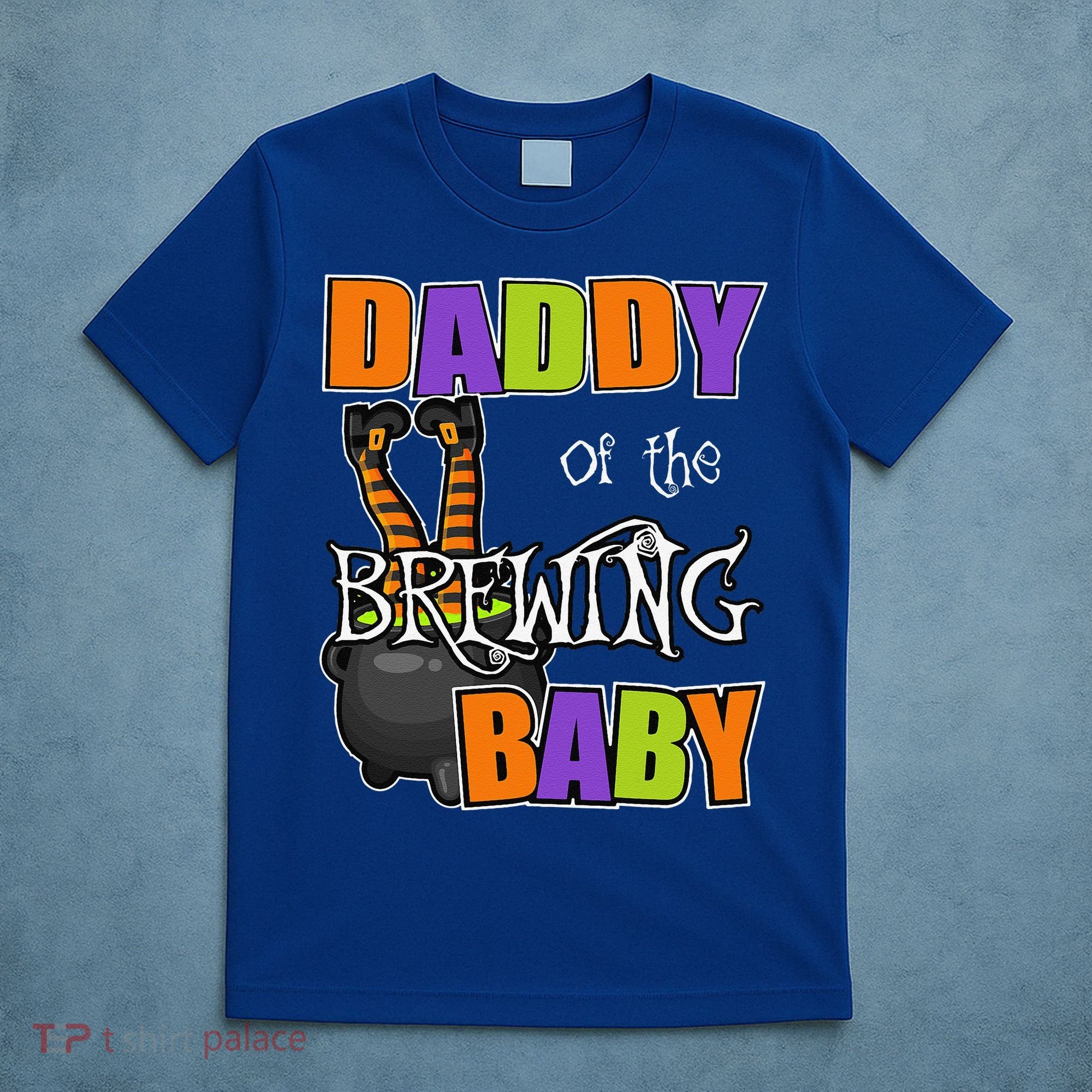 Funny Daddy Of Brewing Baby Halloween Theme Baby Shower Spooky T-Shirt