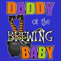 Funny Daddy Of Brewing Baby Halloween Theme Baby Shower Spooky Polo thumb 2