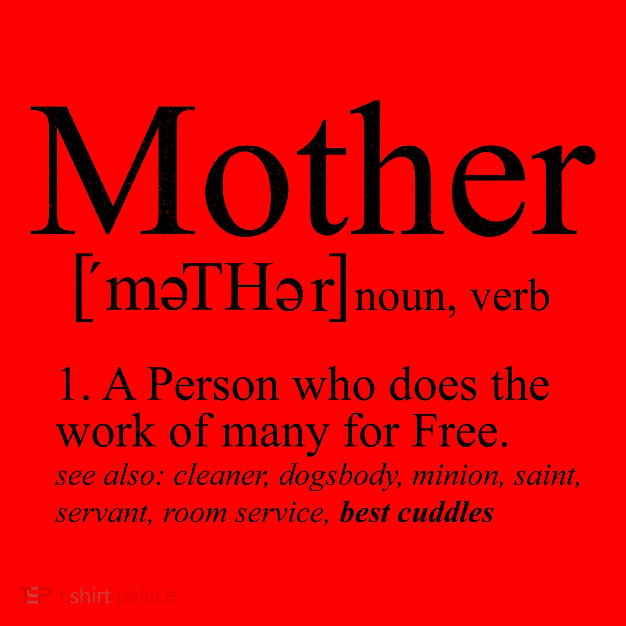 Funny Definition Of Mother Celebrate Mothers Day Santa Hat