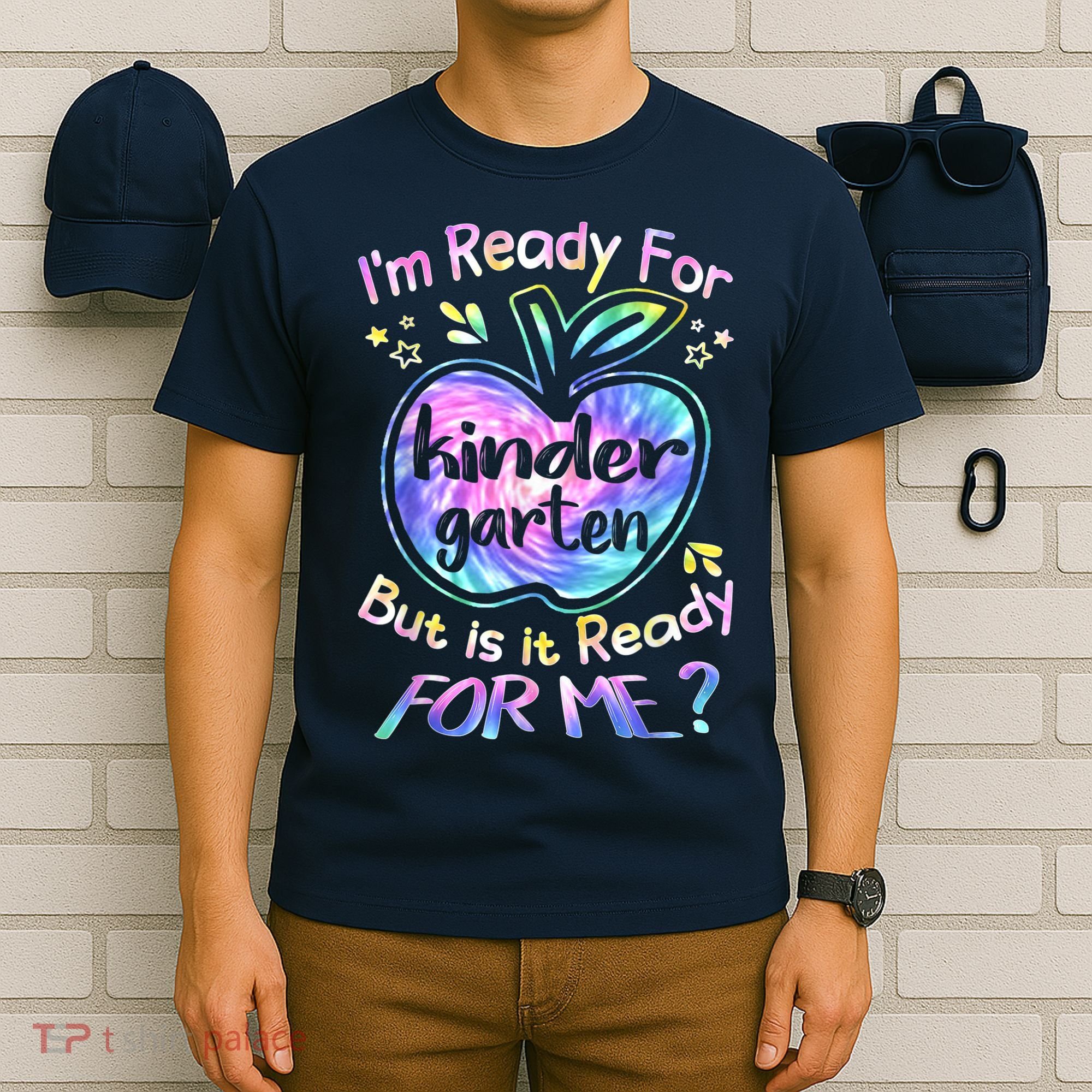 First Day Of Kindergarten Tie Dye Back To School Boy Kids T-Shirt