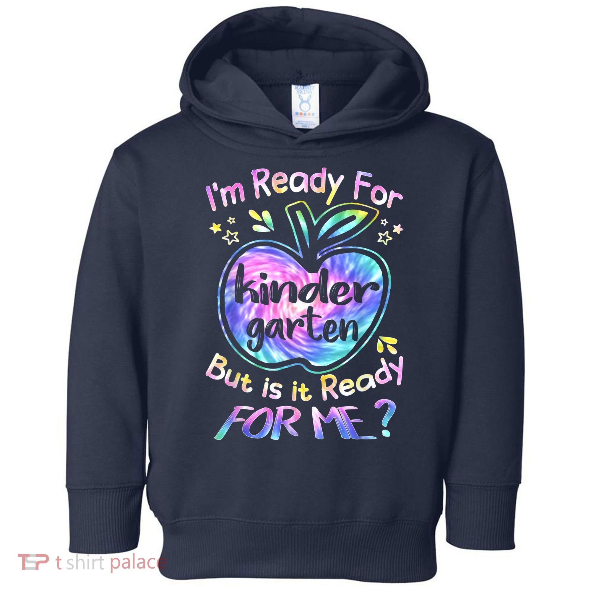 First Day Of Kindergarten Tie Dye Back To School Boy Kids Toddler Hoodie