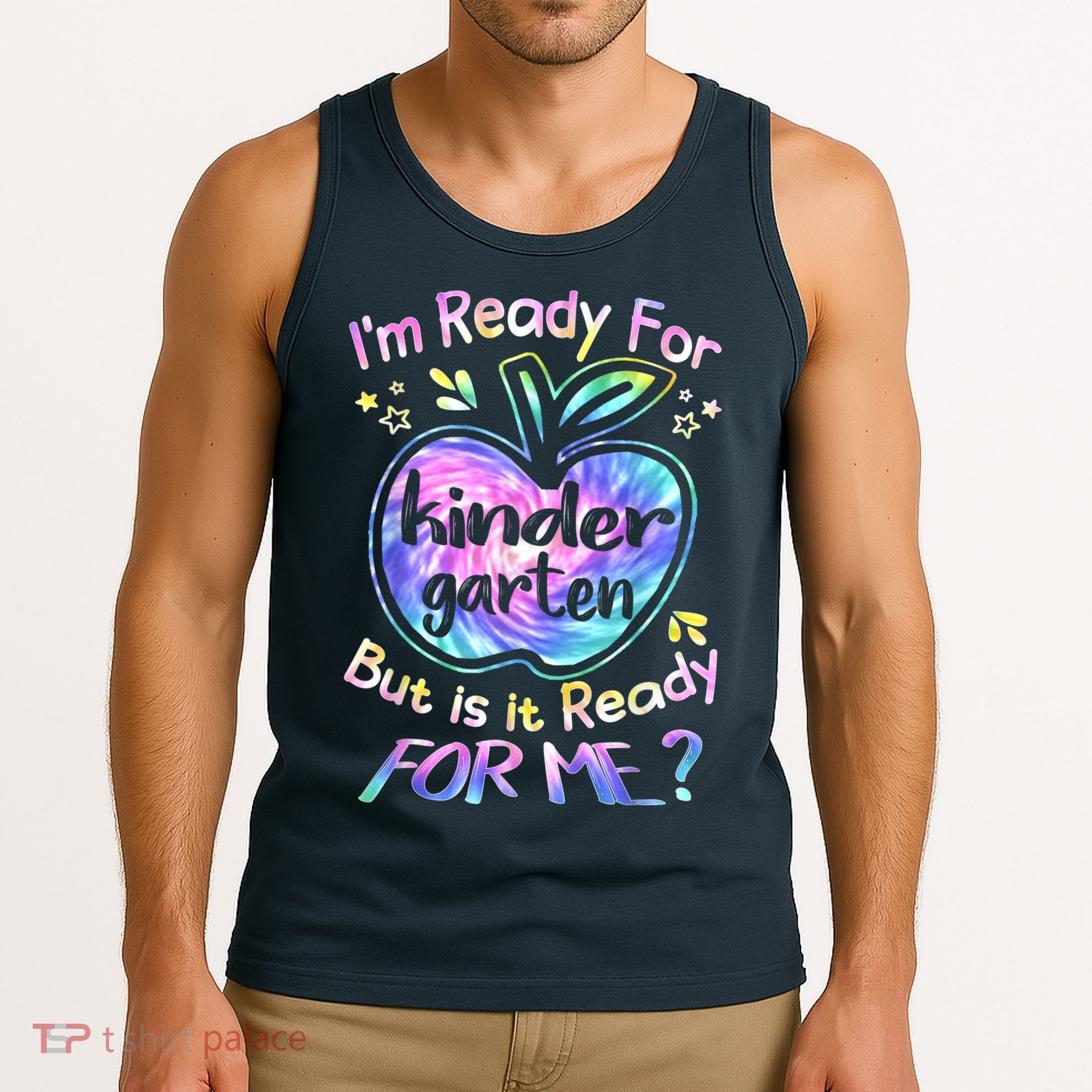First Day Of Kindergarten Tie Dye Back To School Boy Kids Tank Top