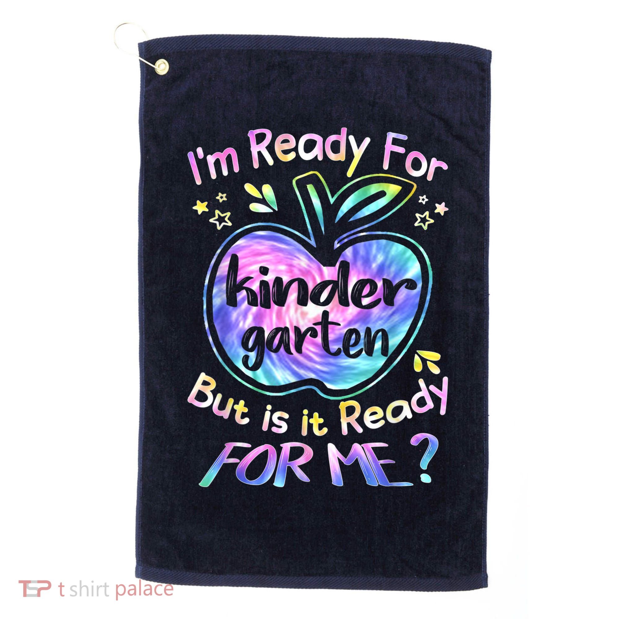 First Day Of Kindergarten Tie Dye Back To School Boy Kids Golf Towel
