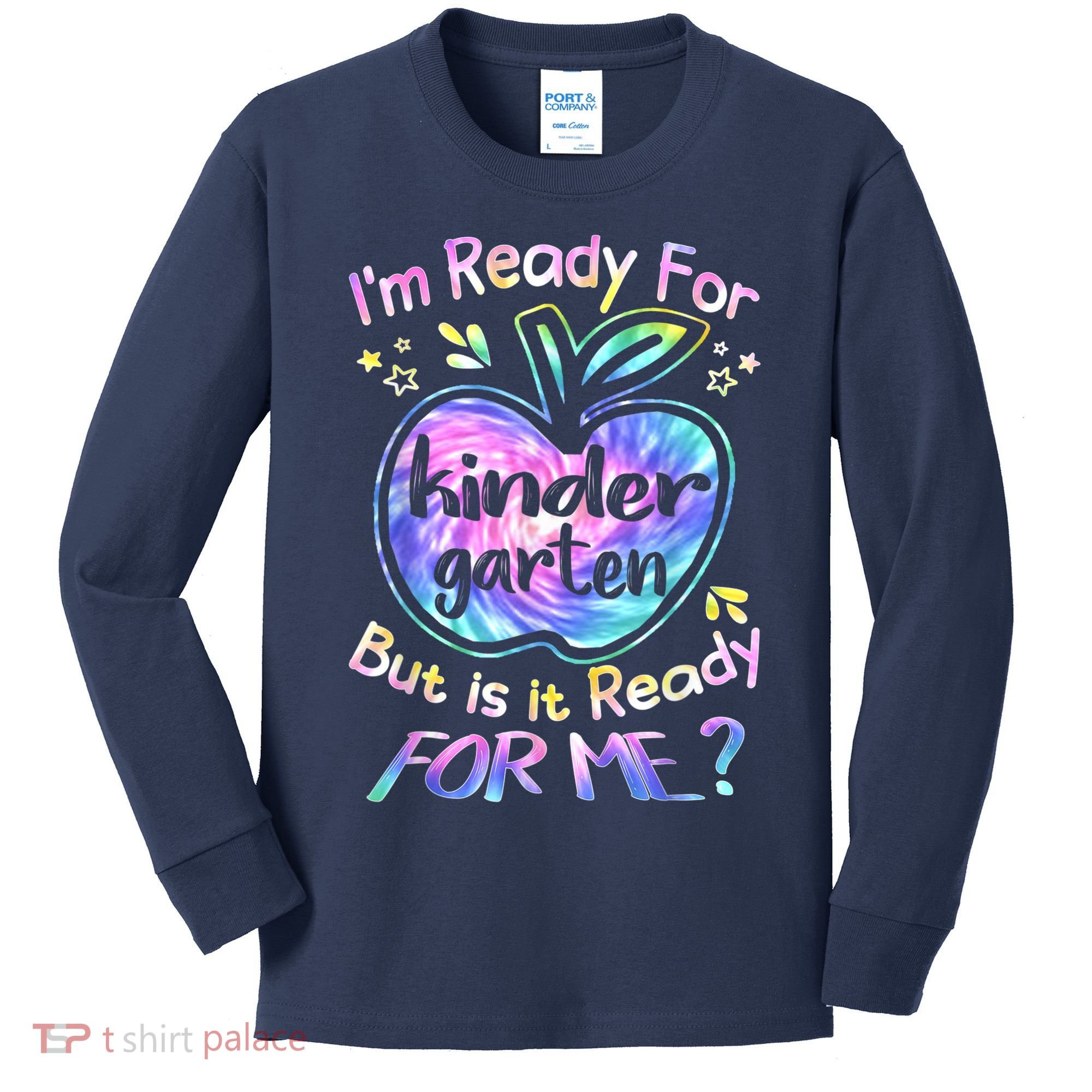 First Day Of Kindergarten Tie Dye Back To School Boy Kids Kids Long Sleeve Shirt