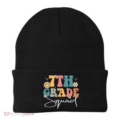 First Day Of 7th Grade Squad Team Back To School Teacher Beanie